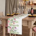 thumbnail image 2 of Table Runners 90 Inches Long Dress Scarves, Pink Green Spring Farmhouse Coffee/Dining/Kitchen Table Runner for Living Room, Floral Eucalyptus Leaves Watercolor Plant 13x90 Inch, 2 of 9