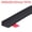 Black, variant on REGALWOVEN Collapsible Shower Barrier Stopper Water Splash Guard Blocker for Bathroom Clear 39"Lx0.8"Wx0.5"H