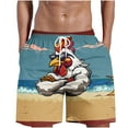 thumbnail image 2 of JXMVOJ New Summer Men's Swim Trunks Quick Dry Bathing Suits Holiday Beach Short Casual Board Shorts, 2 of 5