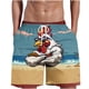 thumbnail image 2 of Puntoco Pantalones Cortos Con Estampado Hawaiano Para Hombre, Pantalones Cortos Con Bolsillo Y Cordón, Color Xxxxxl, 2 of 5