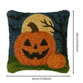 thumbnail image 3 of Gancho LAPATAIN para adultos y niños con diseño de calabaza de Halloween, lienzo estampado en color, funda DIY, manualidades para principiantes, bordado a mano, hogar, 17 x 17 pulgadas 2, 3 of 5
