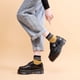 thumbnail image 4 of Zapatos de suela gruesa para mujer, mocasines con plataforma Oxfords, hebilla y Correa, punta redonda, 4 of 4