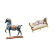 thumbnail image 1 of Escultura De Caballo De Pie, Figura Decorativa Feng Shui Para Escritorio, Sala De Estar, Estantería Con Sofá De Madera En Miniatura, Modelo Artesanal, Muebles De Simulación, Juguete Para, 1 of 8