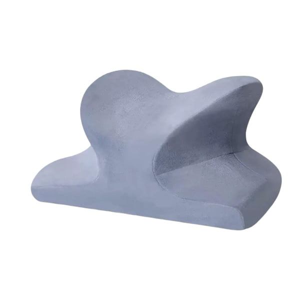 Almohada para la siesta de escritorio, almohada para el cuello, funda extraíble y lavable, soporte para la cabeza y la barbilla. Gris