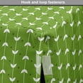 thumbnail image 4 of Floral Dog Crate Cover, Repetitive Vertical Stripes with Leaves and Polka Dots on Backdrop Art, Easy to Use Pet Kennel Cover for Medium Large Dogs, 35" x 23" x 27", Lime Green and White, by Ambesonne, 4 of 6