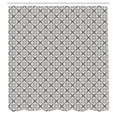 thumbnail image 2 of Ambesonne Damask Shower Curtain, Old Fashioned Abstract Art, 69"Wx70"L, Dimgray Pearl, 2 of 4