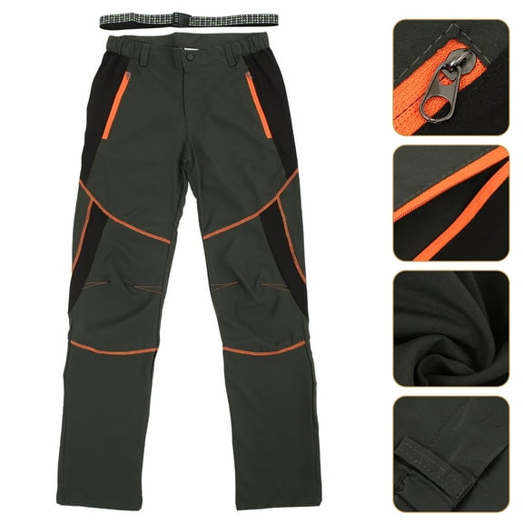 WHAMVOX Women Hiking Pants for Home Olive Green Chemical Fiber Blend Practical and