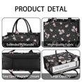 thumbnail image 4 of Large Capacity Tote Bag,Pioneer Flower Floral Print Pattern Handbag Fashion Luxury Tote Bag,15.7"x13"x 5.1" Inches,Laptop Compatible, 4 of 6