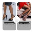 thumbnail image 3 of IBASETOY 2Pairs White Premium Lace Shoelaces for High Heels Anti Loose Shoe Bands, 3 of 5