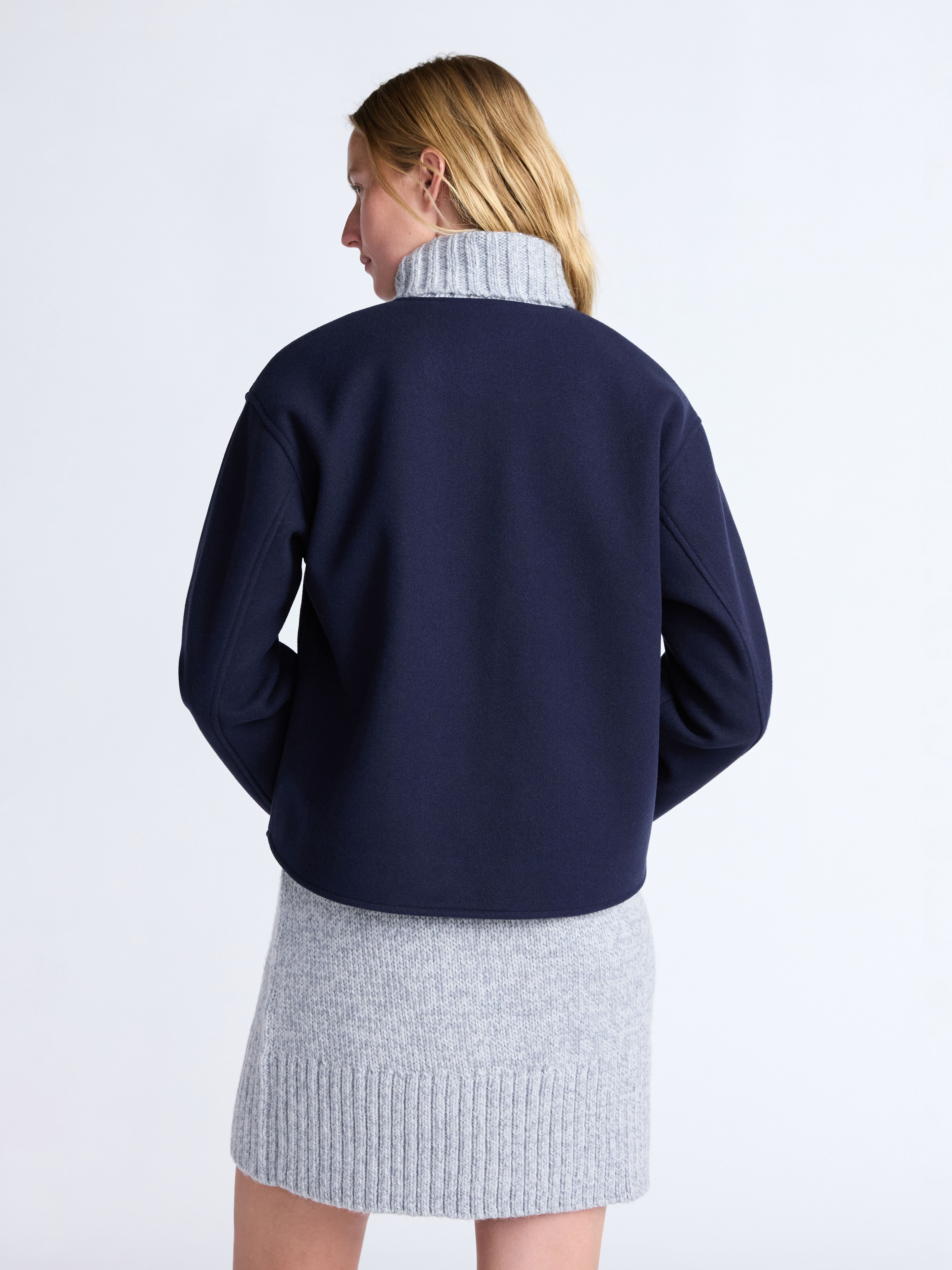 Free Assembly Women's Faux Wool Jacket with Scarf, Sizes XS-XXL