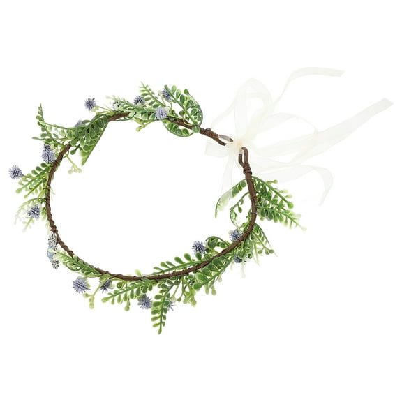 Zehuanyu Flower Headband for Girls Women Fairy Crown Circlet Crowns -blue
