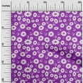 thumbnail image 2 of oneOone Cotton Poplin Purple Fabric Kids Floral Craft Projects Decor Fabric Printed By The Yard 56 Inch Wide, 2 of 4