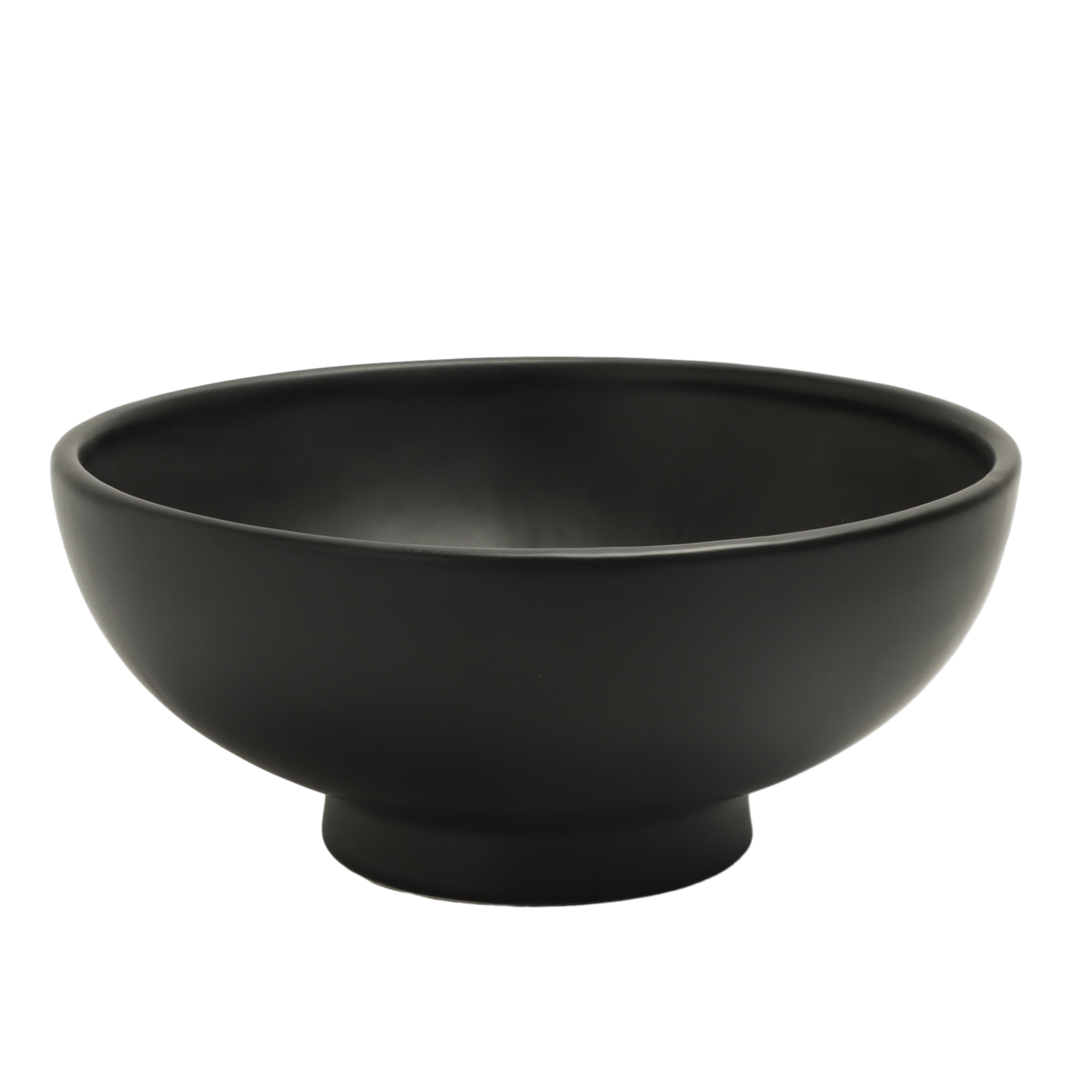 (4 pack) Better Homes & Garden Matte Black Round Ceramic 9.4" Decorative Bowl