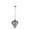 Antique Silver, variant on A&B Home Nicollet Crown Hanging Light Fixture-Color:Antique Silver,Style:Classic Vintage