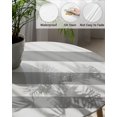 thumbnail image 3 of Fitted Round Tablecloths Table Covers 45-54in,Gray and White Striped Waterproof Elastic Edged Table Cloth for Kitchen Dining Holiday Party Tables Decor,Modern Art Stripes, 3 of 6