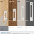 thumbnail image 3 of Amerock Medora 3 inch (76mm) Center-to-Center Rectangle Satin Nickel Cabinet Pull Backplate, 3 of 6