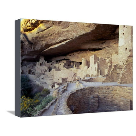 Old Cliff Dwellings and Cliff Palace in the Mesa Verde National Park, Colorado, USA Stretched Canvas Print Wall Art By Gavin