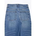 thumbnail image 3 of Wide-Leg Jeans with Side Button Detailing (S, Blue), 3 of 6
