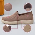 thumbnail image 3 of Rokment Orthopedic Platform Slip on Socks Walking Shoes for Women with Arch Support Comfortable Knitted Orthotic Nuring Non Slip Work Tennis Sneakers Coffee Size 6, 3 of 6