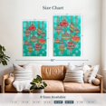 thumbnail image 3 of Elephant Stock Baubles In The Snow Wall Art - Vertical Canvas Wall Art - Living Room Wall Decor - Holiday Canvas - Turquoise And Red Decor By Hello Angel - 30" x 45", 3 of 4