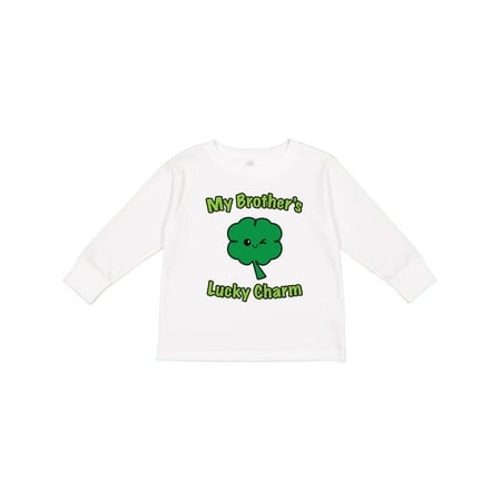 

Inktastic My Brother s Lucky Charm Gift Toddler Boy or Toddler Girl Long Sleeve T-Shirt