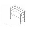 thumbnail image 4 of Bestar Pro-Biz Melamine/Metal Workstation in White, 4 of 5