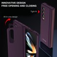thumbnail image 5 of SaniMore for Samsung Galaxy Z Fold 4 7.6" 2022 Case, Magnetic Hidden Kickstand Full Wrap Rugged Heavy Duty Protective PC Backplane Shockproof Anti-drop Case for Galaxy Z Fold 4 7.6" 2022, Green, 5 of 8