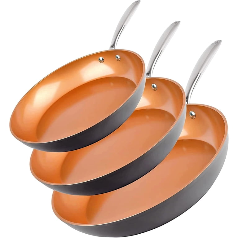 Gotham Steel 3-Piece Premium Chef's Skillet Set photo 1