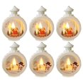 thumbnail image 1 of Toystoory 6 UNIDS Decoración de Navidad Árbol de Navidad Colgante LED Luces de Navidad Adornos para Escritorio Estantería Patio Kits de decoración para fiestas Blanco Toystoory HA043816-02, 1 of 6