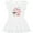 AA-White, variant on Inktastic Christmas Let it Snow Cute Snow Man with Snowflakes Girls Baby Dress