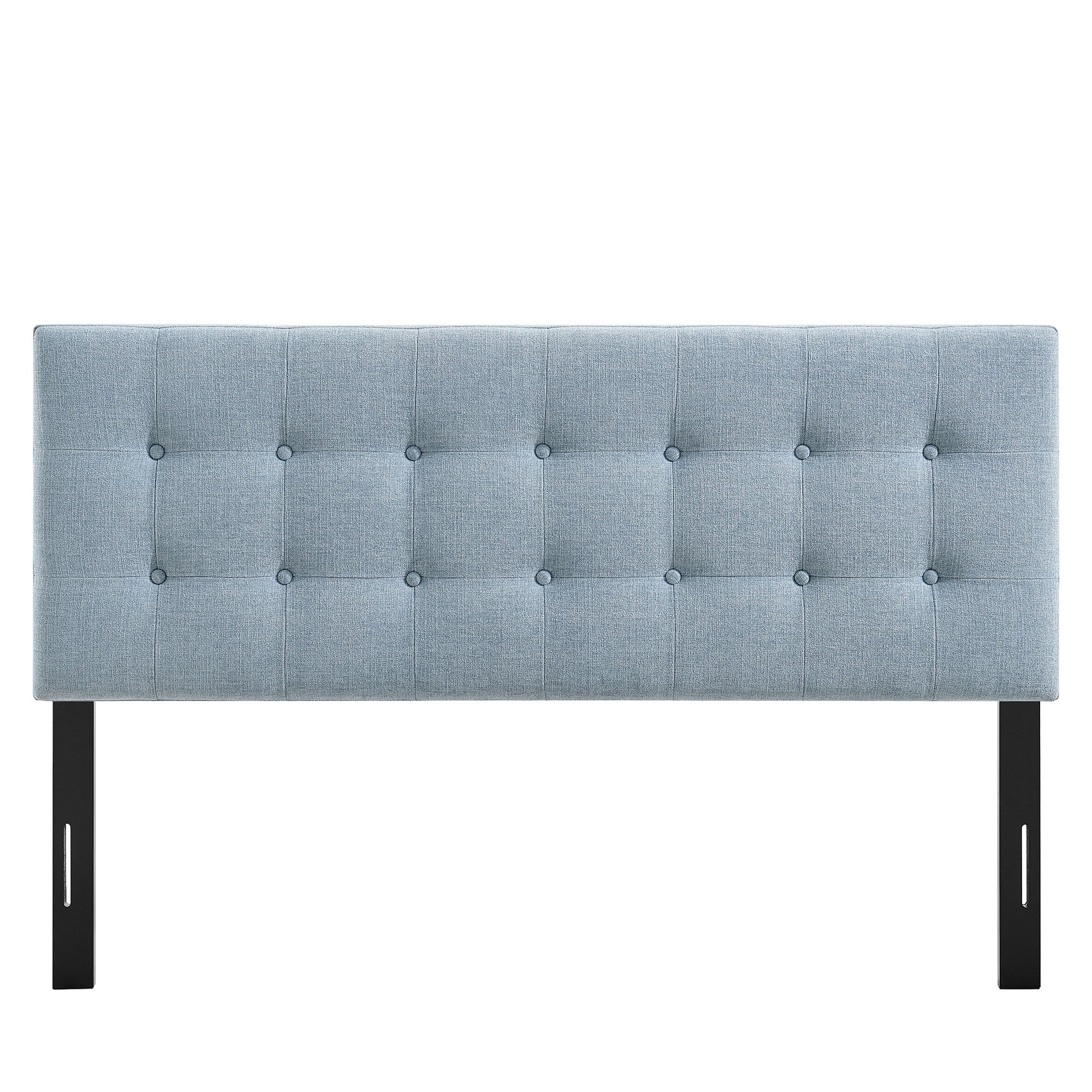 Emily Fabric Upholstered Full Size Headboard in Sky Blue