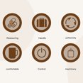 thumbnail image 4 of Automatic Stirring Coffee Mug, USB Rechargeable Self Stirring Coffee Mug 304 Stainless Steel Magnetic  for Hot Chocolate, 4 of 7