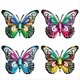 thumbnail image 1 of Mariposas de Hierro para Decorar la Pared, Esculturas de Mariposas de Metal para Jardín, Decoración de Patio, Estatuas Colgantes de Mariposas., 1 of 5