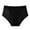 Black, variant on fatyb Seamless Womens High Waist Panties High Cut Underwear Stretch Briefs No Show Bikini for Ladies