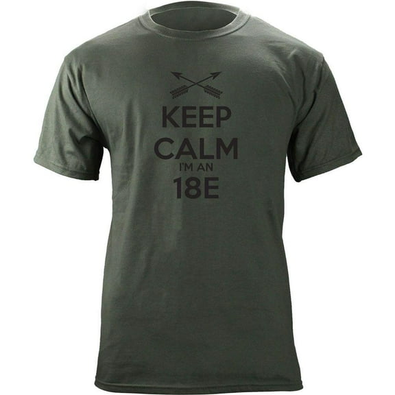 Classic Keep Calm I'm an 18E Army MOS T-Shirt