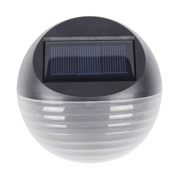 Luces solares para canalones, 2 lámparas de pared impermeables para exteriores con luz LED para para jardín Blanco frío kusrkot luz de la cerca al aire libre