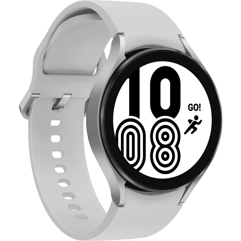 Samsung Galaxy Watch4, 44mm, Silver, LTE - Walmart.com