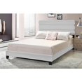 thumbnail image 2 of Velvet Fabric Slat Back King Bed in Silver Gray Fabric, 2 of 11