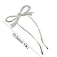 thumbnail image 3 of BINGLI Metal Rhinestone U Shaped Hair Clip Bow Hairpin Temperament Elegant Comb Hair Tool Headgear Sweet Styling with Multiple Styles Student Party,Daily Use, 3 of 7