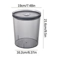 thumbnail image 2 of XYAIYT Sealed Food Storage Bucket for Pantry Kitchen Transparent Airtight Container Moisture Proof with Thickened PET and Stacking Design Suit for Pasta Snacks Flour Sugar Rice, 2 of 2
