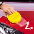 thumbnail image 4 of 20 aplicadores de cera de microfibra de 5.0 in con bolsillo para los dedos, aplicador de cera de esponja redonda de microfibra, almohadilla de limpieza, esponja de espuma para pulir a mano de coche, amarillo, verde, azul y azul oscuro Ormromra LRWJ110, 4 of 7