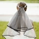 thumbnail image 3 of KAKOWELY Velo de novia, velo de novia, velo corto para fiesta de bodas, velo de doble capa, accesorio para fotos con peine, 3 of 5