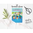 thumbnail image 2 of Darling Souvenir Multicolor Pool Party Invitation Card Printable Elegant Fill or Write In Blank Party Invites 28 Pcs, 2 of 4