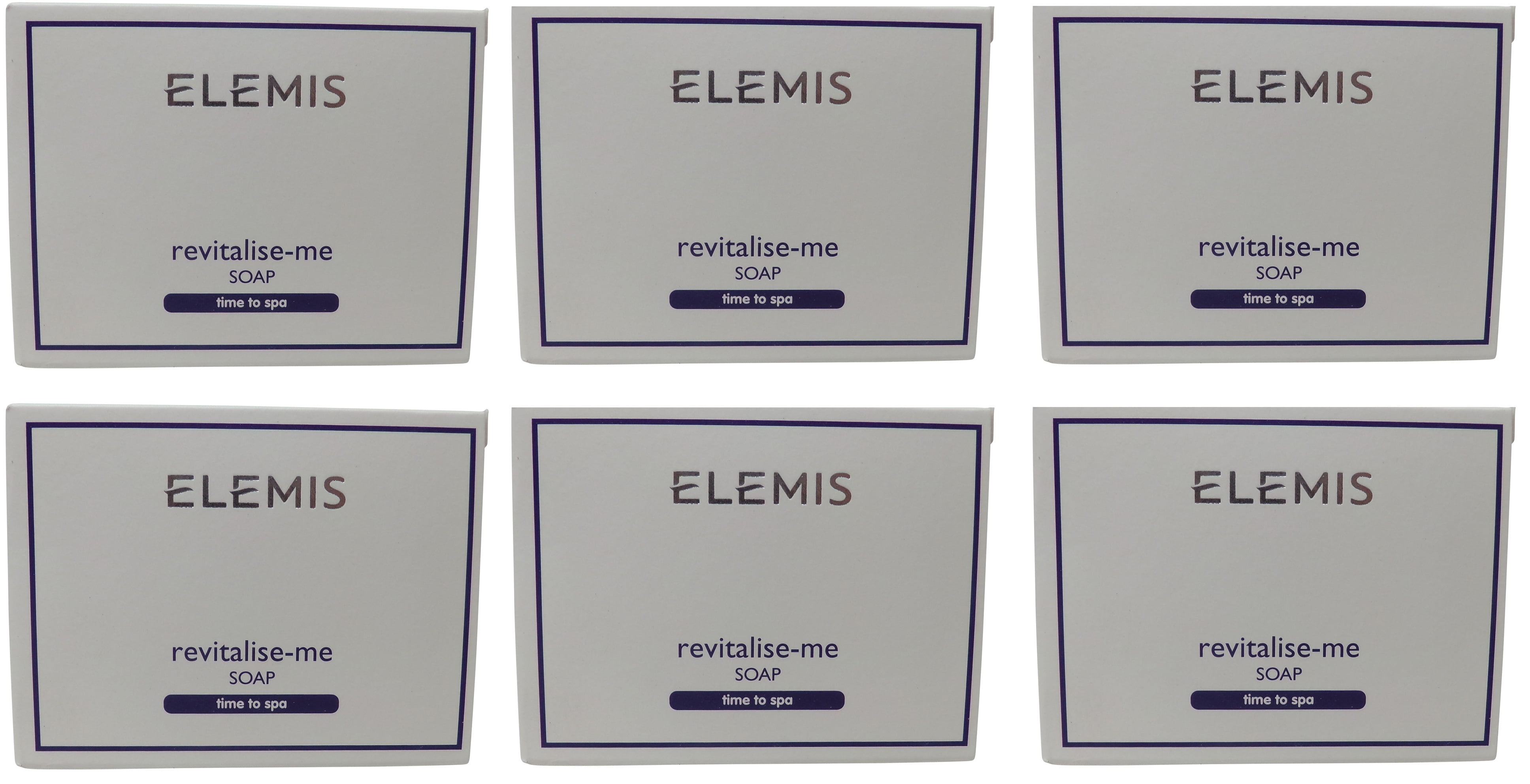 Elemis Revitalise Me Soap lot of 6 each 1.76oz Bars. Total of 10.56 Oz