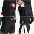 thumbnail image 3 of Hanerdun Men 2 in 1 Running Shorts with Liner Male Pocket Quick Dry Pant Black M, 3 of 5