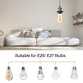 thumbnail image 4 of 15.4Ft Pendant Light Cord Kit, Plug in E26 Socket Hanging Light with Switch Industrial Vintage Twisted Rope, Black, 4 of 6