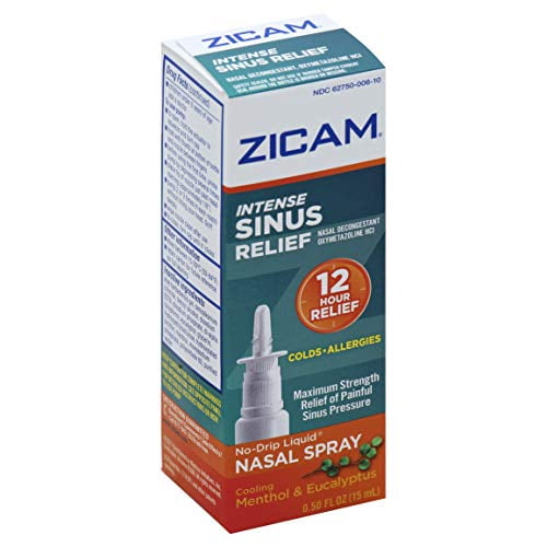 Zicam Intense Sinus Relief No Drip Liquid Nasal Spray With Cooling 