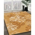 thumbnail image 2 of Ahgly Company Indoor Square Patterned Yellow Orange Area Rugs, 3' Square, 2 of 6