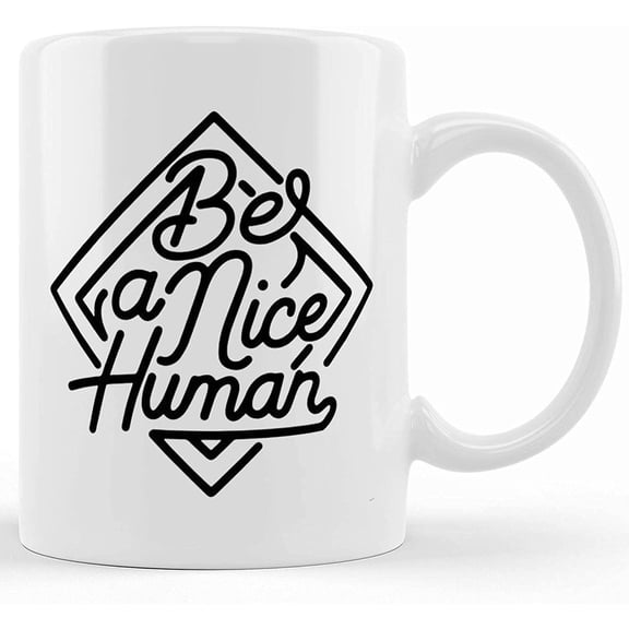 Be Nice Mug Positivity Present Choose Kind Mug Be Nice Coffee Mug Ceramic Novelty Coffee Mugs 11oz 15oz Tea Cup Funny Words Present Present Mug For Birthday Christmas Thanksgiving F G3P0GA
