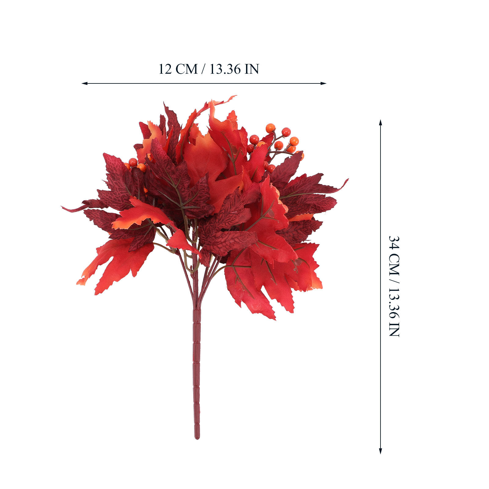 Artificial Maple Leaf Creative Autumn Maple Leaf Stems Fake Maple